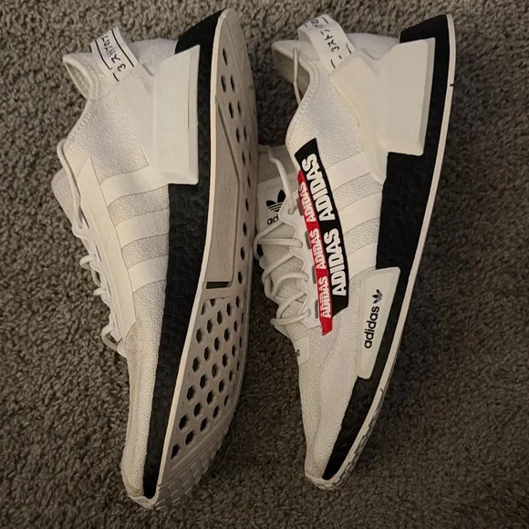 Adidas NMD White and Black Sneakers - Picture 3 of 12